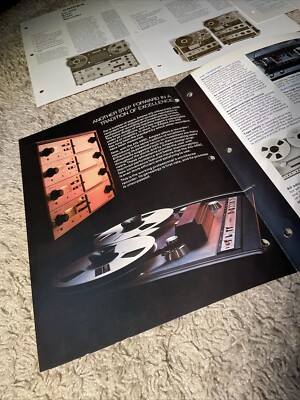  Ampex AG-440C Reel to Reel 3 pg Foldout Dealer Brochure  *Original*