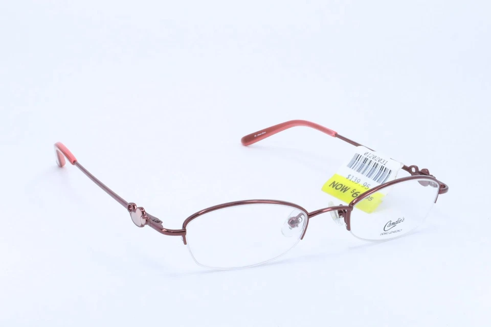 Candie's C LALITA Burgundy Rectangle Women Semi-Rimless 46-19-135 Eyeglass - Image 3 of 4
