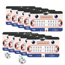 10 X Dental Orthodontic Brackets Braces Mini Roth Slot 022 345 Hook 200PCS