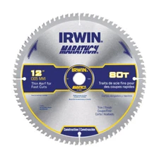 Irwin 14083 Marathon 80 TPI Diamond Ground ATB Circular Saw Blade 12 Dia. in.