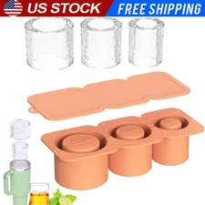 Whiskey Wine Cocktail Ice Cube Mold Easy Release Large Ice Cube Maker for Making