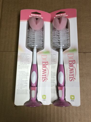 Lot Of 2 Dr. Brown's Bottle Brush, Pink Brand New - Picture 1 of 2