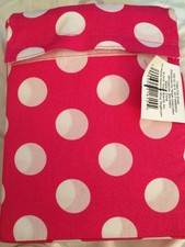 Circo Fitted Pink Big White Dot Crib Sheet New
