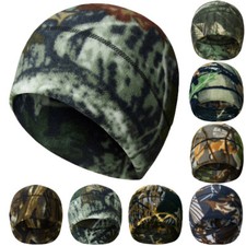 Fleece Hat Mens Skull Cap Watch Cap Army Tactical Winter Warm Beanie
