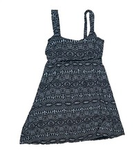 LG FRESH PRODUCE NWT Black White TRIBAL IMPROMPTU DRESS 89 Large