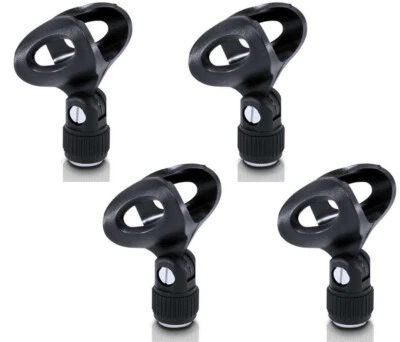 ADAM HALL 4x PACCS MHK03 Mikrofon Klemme Klammer Halter Clip Clamp, Ø 25 - 30 mm 3/8" 5/8"