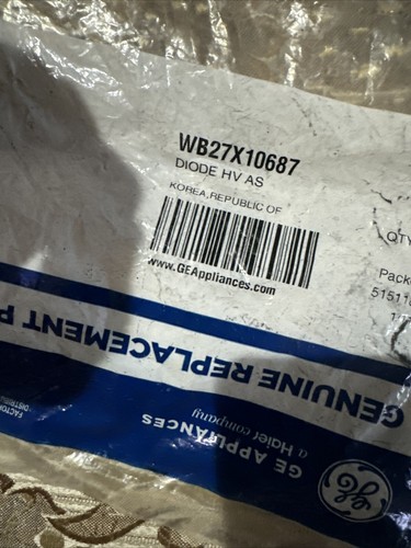 OEM GE WB27X10687 Microwave Diode Genuine Factory Sealed - Picture 4 of 4