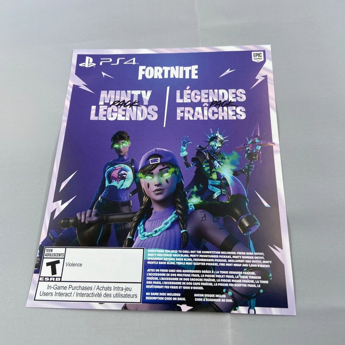 Fortnite the minty legends pack (PS5)