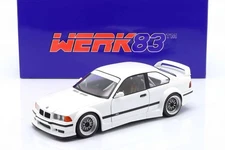 WERK83 - 1:18 BMW M3 (E36) GTR Plain Body Version White - Diecast Model