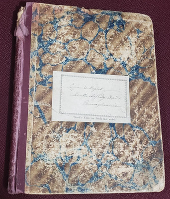 Antique School Journal Notebook Effa V Hazlett Skelton Edinboro PA 1901 1905