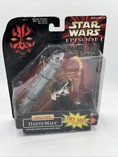 Product Image: Vtg Deluxe Darth Maul Action Figure Lightsaber Star Wars Episode 1 Hasbro 1998