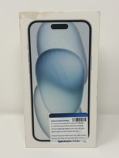 Apple iPhone 15 Plus Retail Box Only Empty Packaging   Blue 128GB   No Phone