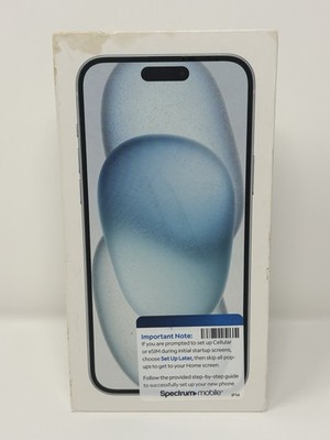 Apple iPhone 15 Plus Retail Box Only Empty Packaging   Blue 128GB   No Phone