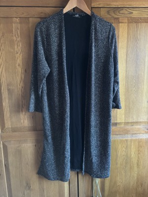 Wallis Glitter longline cardigan and Glitter top Quiz UK - Main Image
