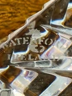 Vintage Waterford Crystal Rectangular Desk Clock 3" Made in Ireland Signed