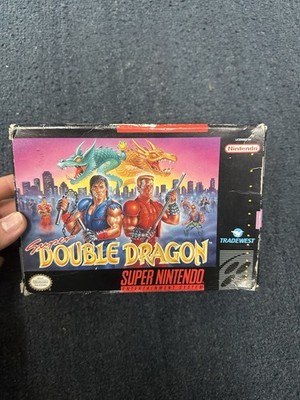 Super Double Dragon Nintendo SNES 1992 CIB Complete in Box Tested