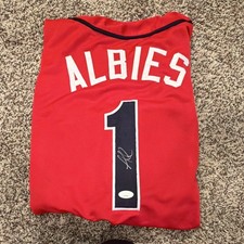 Ozzie Albies Atlanta Braves Autographed Jersey JSA Authenticated Original