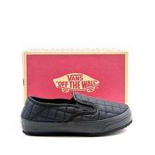 NEW Unisex VANS Slip-Er 2 Checkerboard Shoe BLACK / BLACK VN0A4UWOBLK