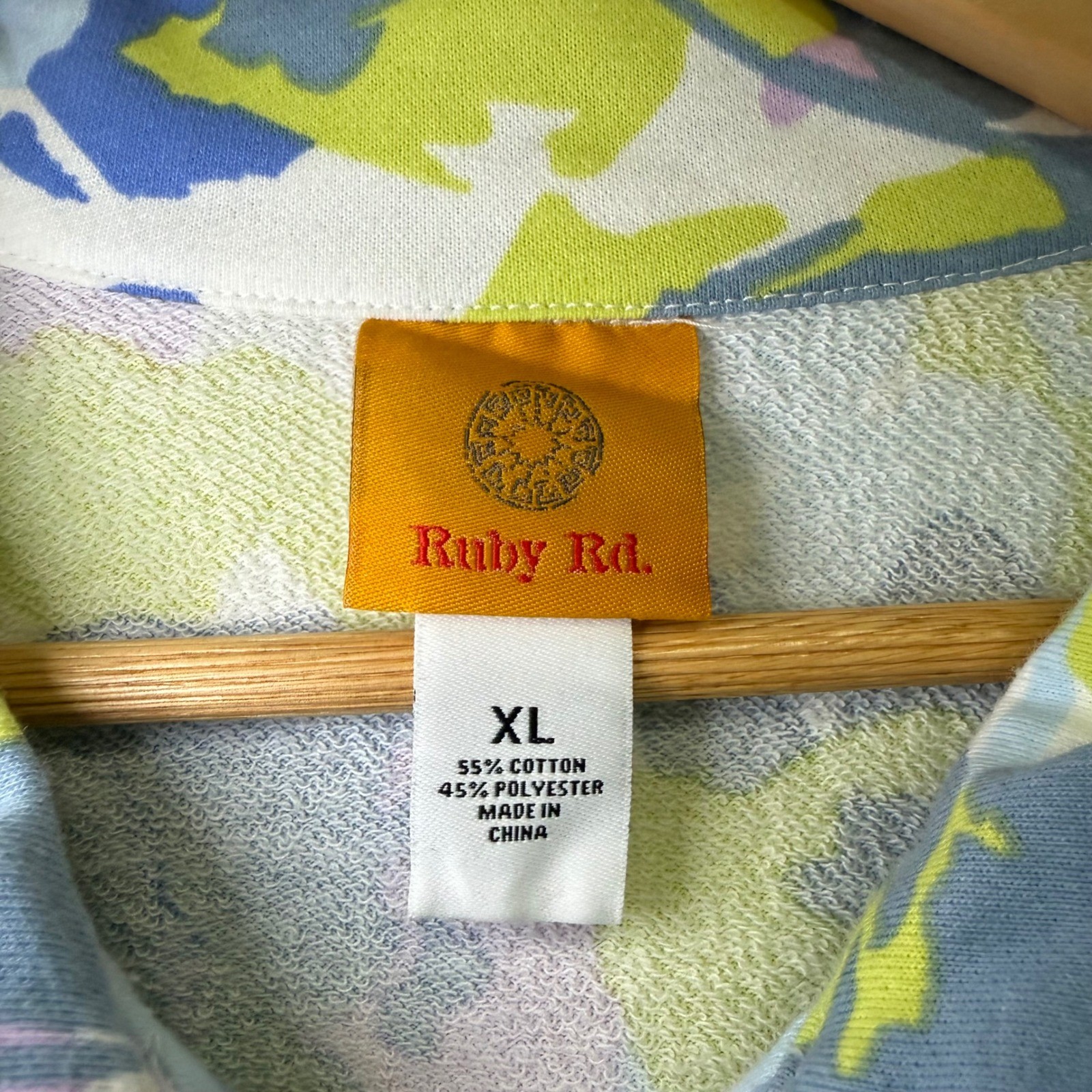 Ruby Rd XL Pullover  Multi Color Abstract Floral … - image 4