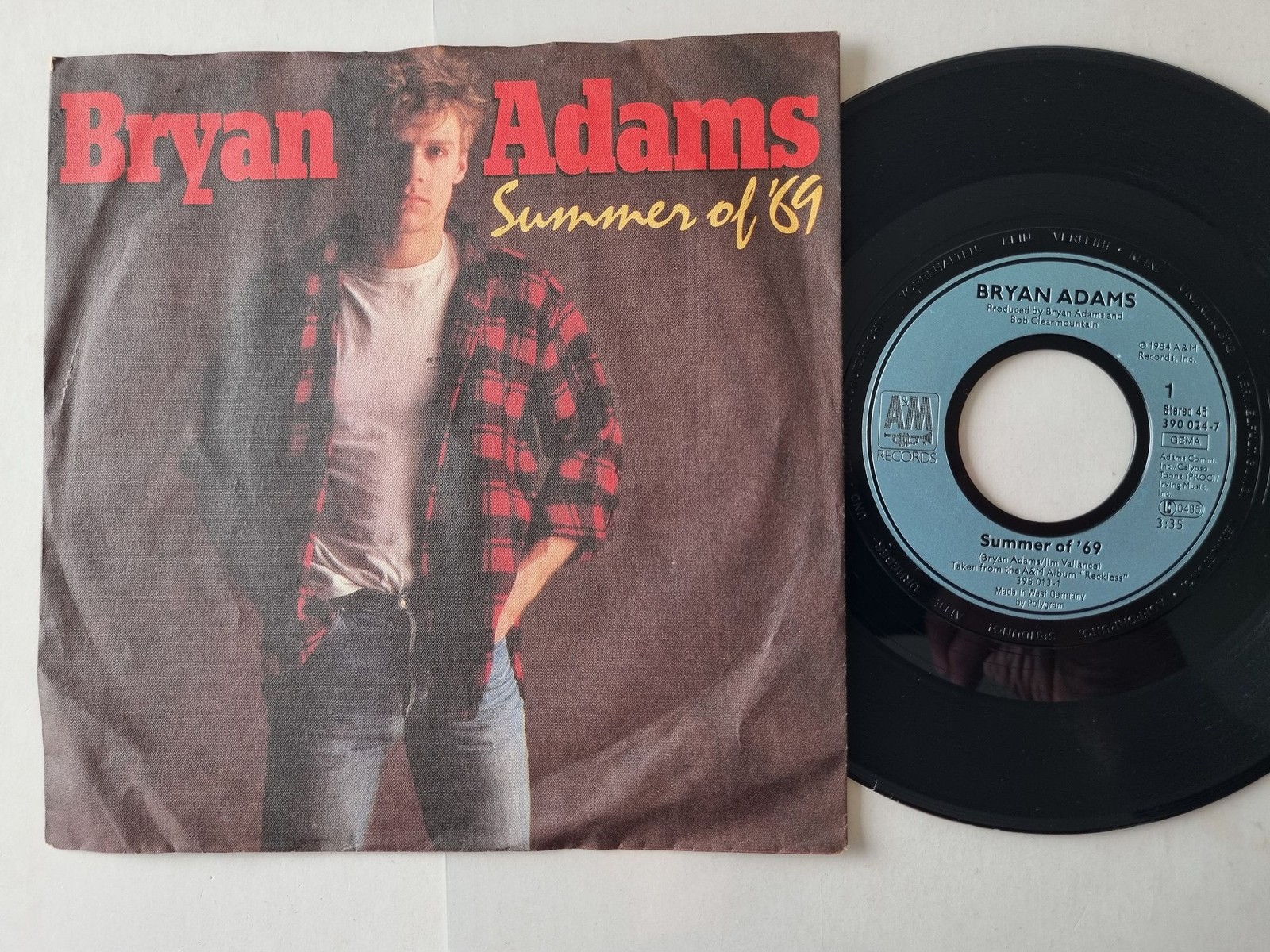 Bryan Adams - Summer Of '69 7'' Vinyl Germany
