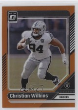 2024 Panini Donruss Optic Orange Prizm 160/249 Christian Wilkins #104 0us8