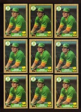 1987 Topps #620 ... Jose Canseco ... 9 Card Lot