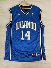 Orlando Magic Basketball Jersey Mens Medium Blue NBA Adidas Jameer Nelson 14