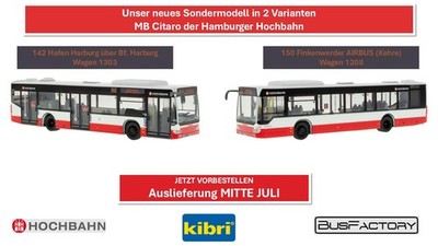 Viessmann / Kibri Mercedes Benz Citaro der Hamburger Hochbahn Vorbestellung!