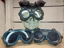 3 Pairs Of Welding Goggles 2 Flip Up Chob Ansiz-87-1 Saftey Glasses Steam Punk 