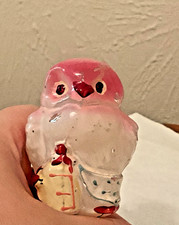    USA     SELLER ANTIQUE 1930  s USSR GLASS CHRISTMAS TREE ORNAMENT BIRD RARE