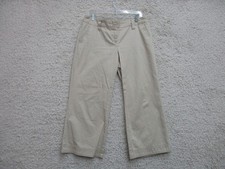 Tommy Hilfiger Pants 10 Womens Regular Size Beige Cropped Low Rise Light Wash