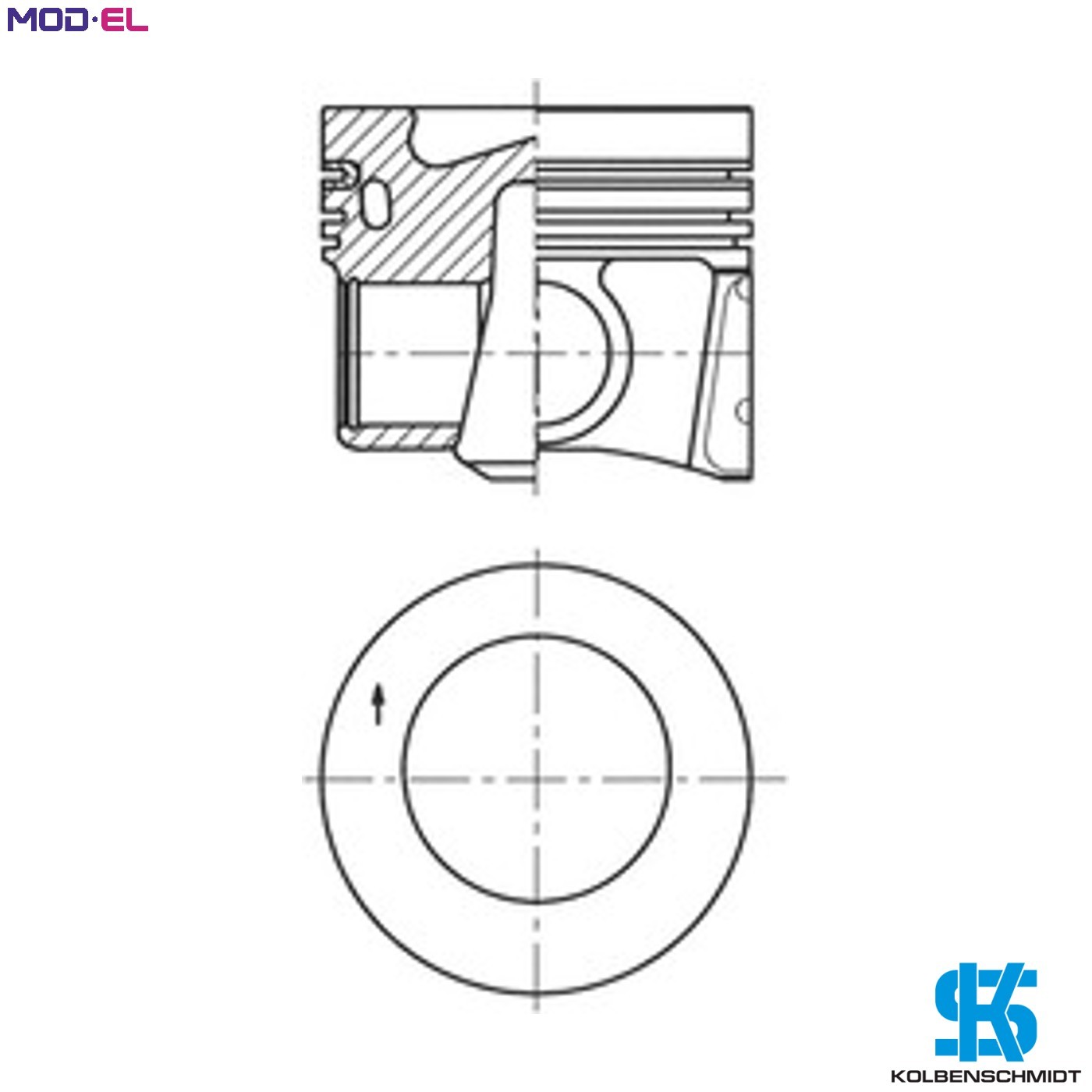 PISTON 41271610 FOR CLHA/CLHB/CRKB/CRKA/CXXA/CXXB/CXMA/DCXA/DCZA 1.6L 4cyl
