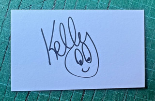 KELLY GROUCUTT (ELO) signed index card 5x3" Genuine Autograph