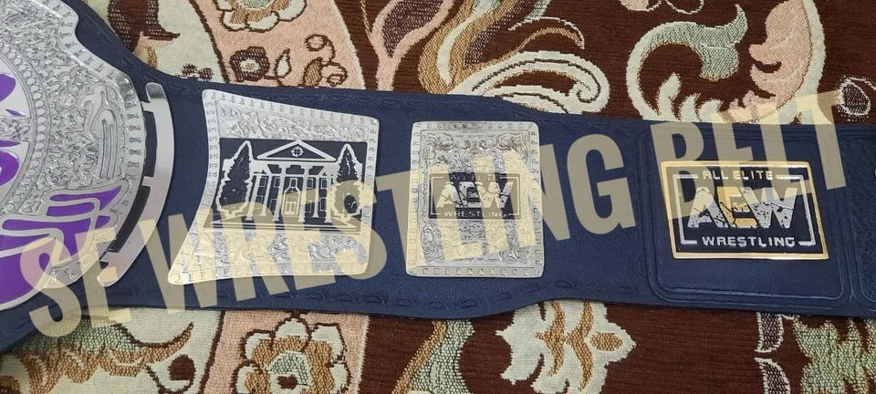 New AEW World Heavyweight Wrestling Championship Belt TNT Adult Size 4mm Replica - Image 2 of 2