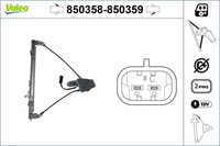 Fensterheber Valeo 850358 FüR Renault SB0 Clio 2 BB0A BB0F BB10 BB1K BB28 BB2D