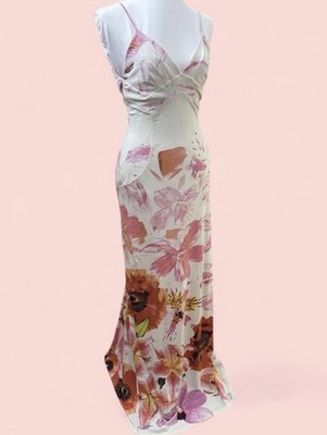 Roberto Cavalli SS2002 Floral Lily Maxi Dress S