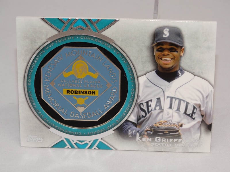 Ken Griffey Jr 2013 Topps 1997 MVP Trophy Medal Pin Jackie Robinson ALT SP