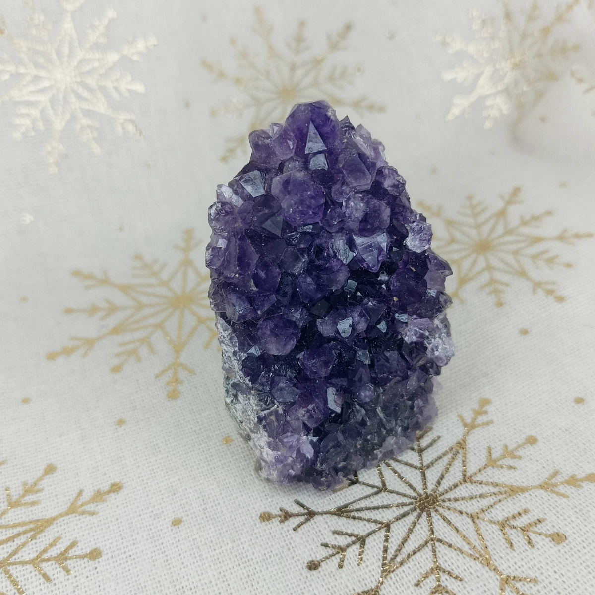 Pointe de cristal fantôme daméthyste, cristal de quartz brut du Brésil