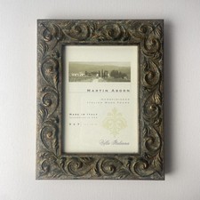 Vtg 2000 Martin Aborn Italy Bronze Patina Swirl Wide Photo Picture Frame 5” X 7”