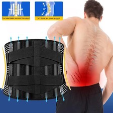 Adjustable Lower Back Brace Lumbar Support Waist Belt For Men Women Pain Relief