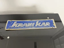 Vintage Krane Kar Silent Hoist & Crane Co. Brooklyn NY USA Industrial Machine