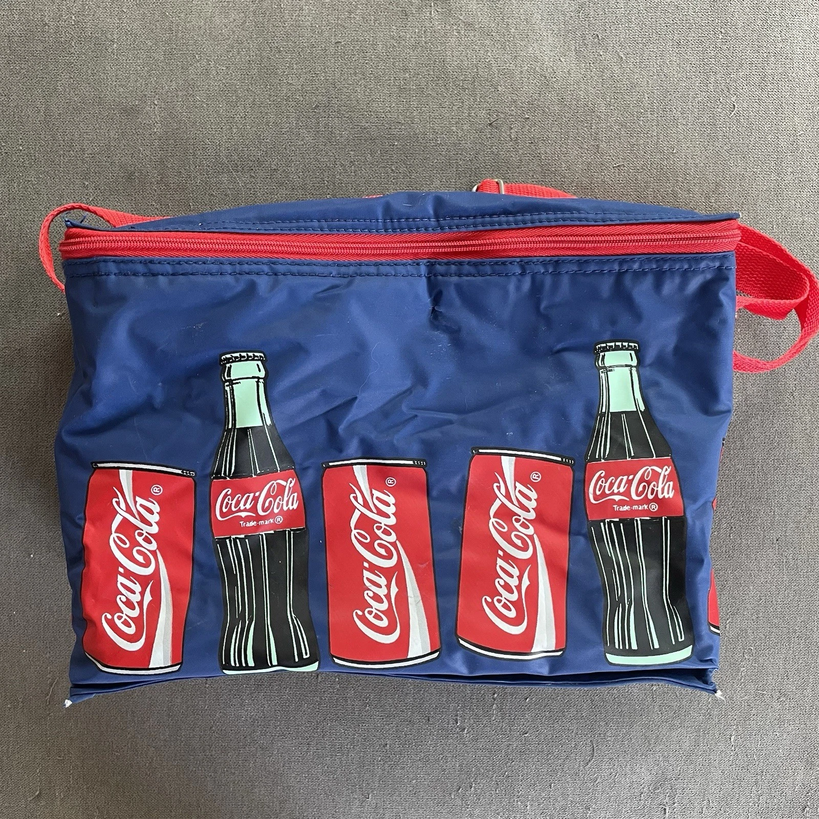 Rare Vintage 1995 COCA COLA Coke Insulated Cooler Tote Bag Lunchbox Carrier Can