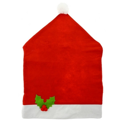 Stuhlhusse  Weihnachtsmannmütze  49 x 72 cm