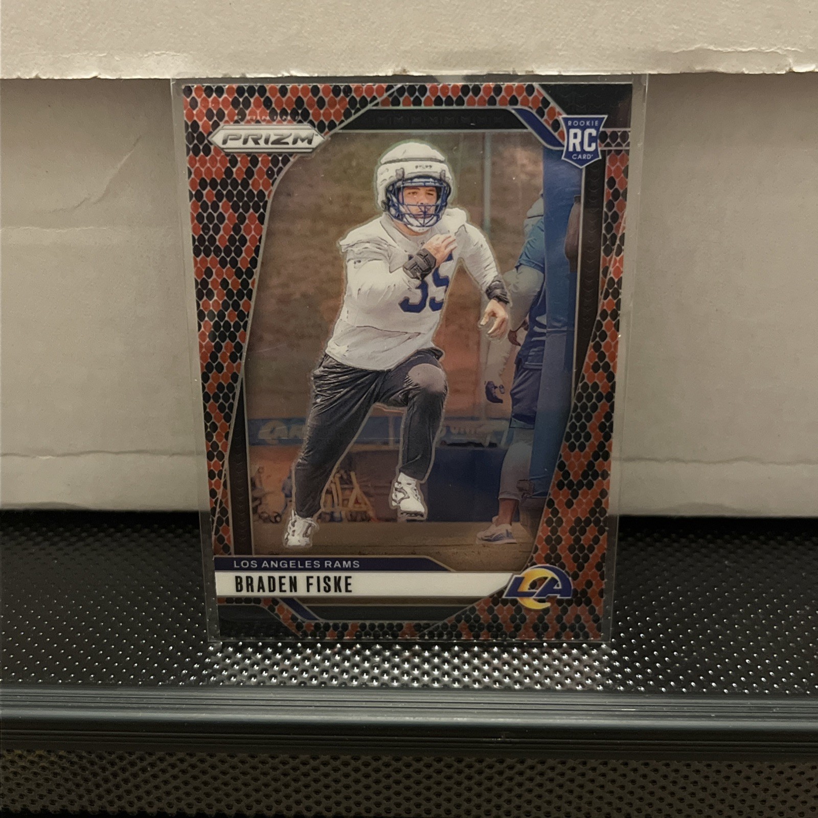 2024 Panini Prizm Braden Fiske Snakeskin Prizm RC Rams #310