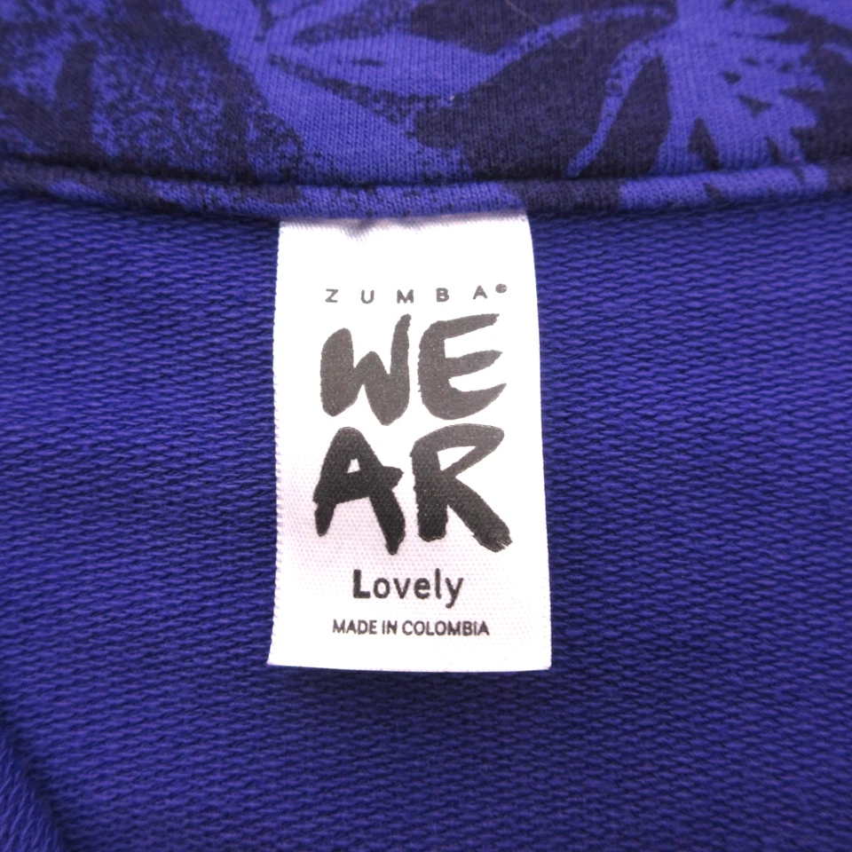 Chaqueta ZUMBA Wear Instructor Mujer Talla Preciosa Grande Púrpura Cremallera Completa Entrenamiento Foto 3 de 4
