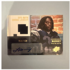 Upper Deck 2006 SPx Laurence Maroney Patriots #190 Gold /350 Auto RC Jersey