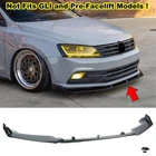 FOR 2015-2018 VW JETTA MK6.5 (MK6 FACELIFT) FRONT BUMPER LIP SPLITTER GLOSS BLK