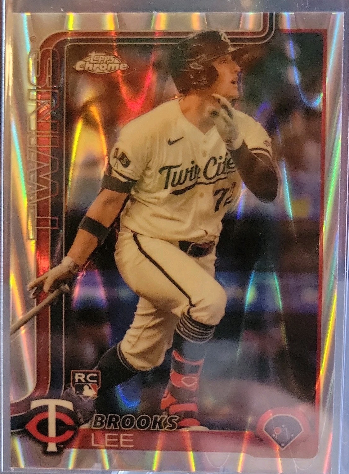 2025 Topps Chrome BROOKS LEE RAYWAVE REFRACTOR ROOKIE Card 234