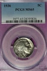 1936 PCGS MS65 BUFFALO NICKEL #B52282