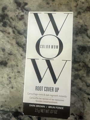 COLOR WOW ROOT COVERUP POWDER-DARK BROWN (.07OZ/2.1G) FULL-SIZE NEW IN BOX